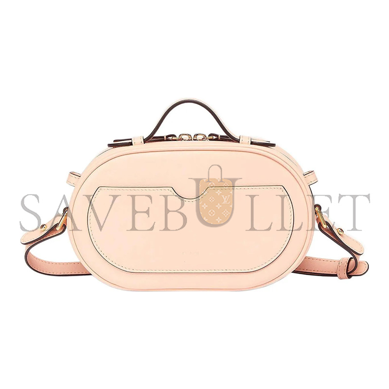 FENDI VITELLO GRACE MATTE O'LOCK MINI CAMERA CASE LIGHT ROSE 8BS058A5DYF14N1 (21*13*8cm)